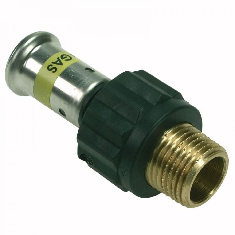 Переходник 20-3/4", Henco PKG, 17, пресс-резьба, нар., PVDF, газ