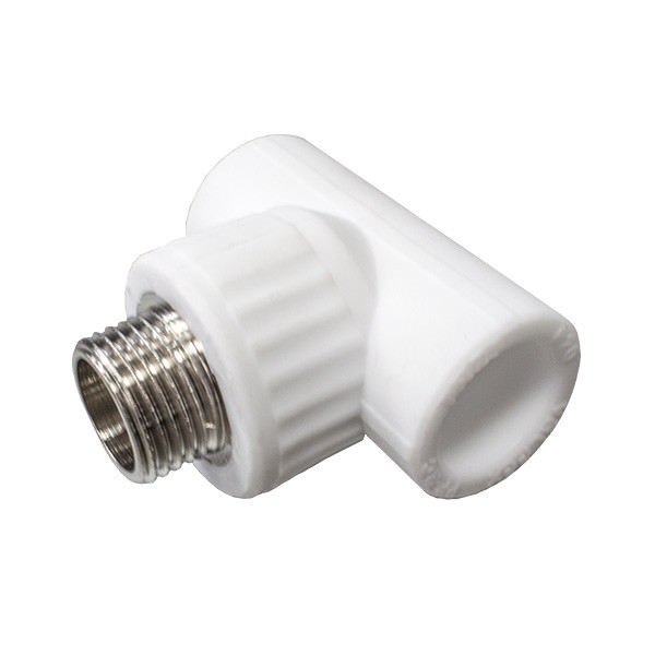 Тройник переходной VALFEX с наружной резьбой 32x1/2"х32 БЕЛЫЙ
