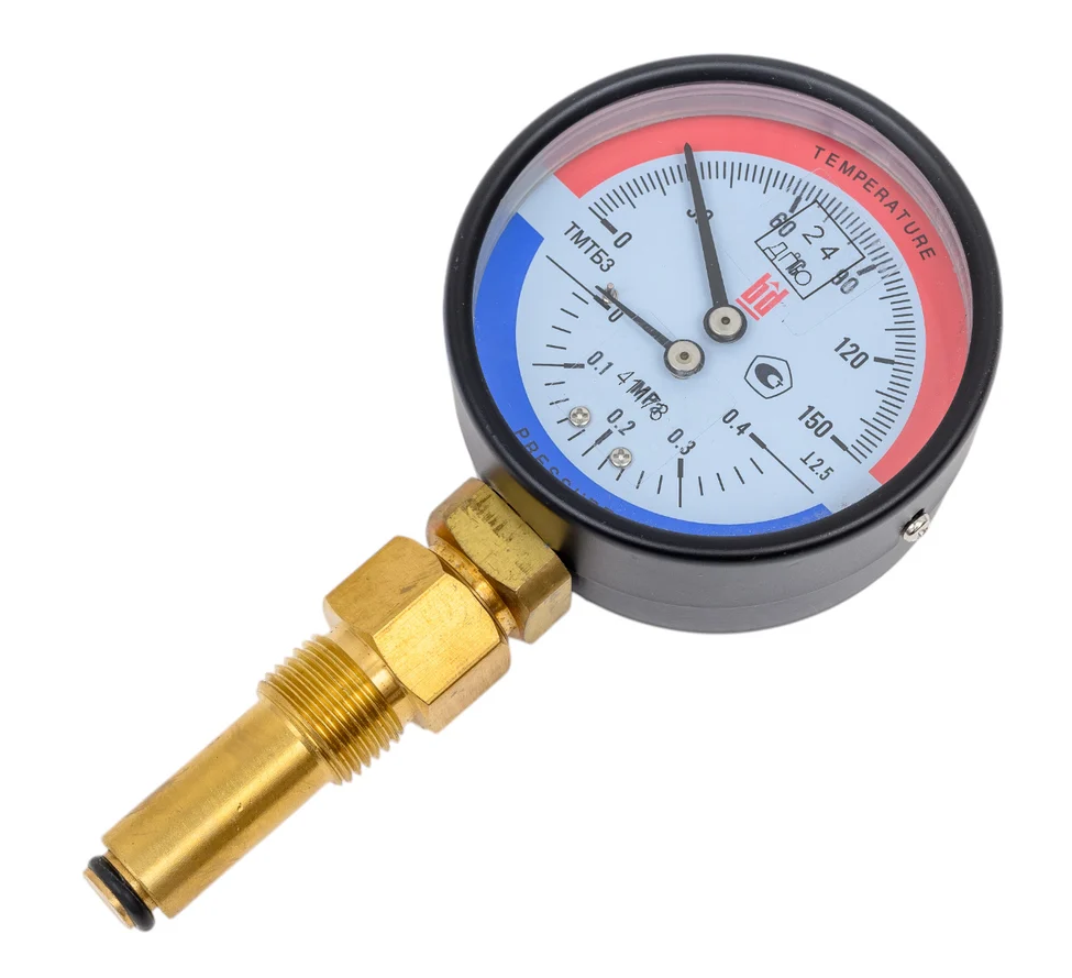 Термоманометр BD ТМТБ 31Р (0-150С) (0-0,4) �Па кл.2,5 G1/2