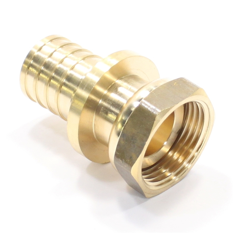 Переходник 25-3/4", WAAG Axial, надв.гильза-резьба, вн., латунь, с накид.гайкой