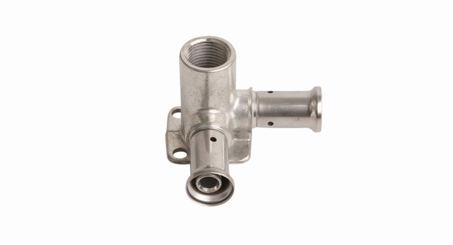 Водорозетка Henco угловая ВР латунь пресс 16x1/2"x16 (52 мм)