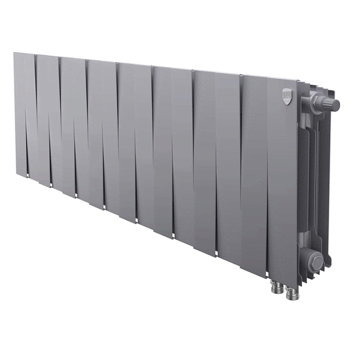 Радиатор биметаллический Royal Thermo PianoForte 300 Серебристый - 16 секц.