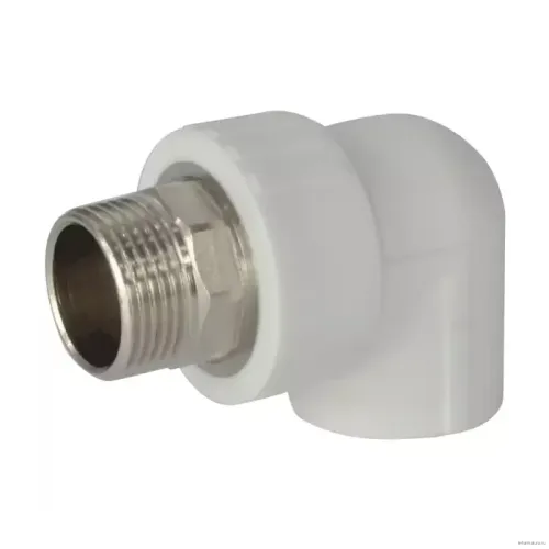 Угольник РосТурПласт PP-R бел комб п/ключ Дн40х1 1/4" НР 31115