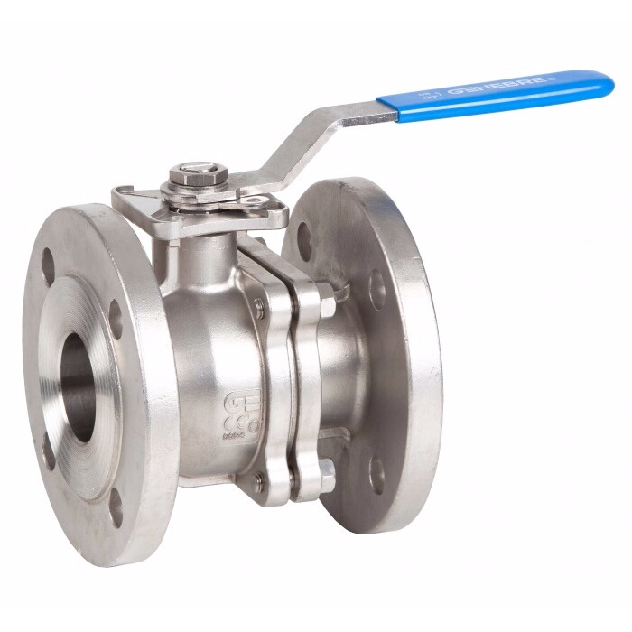 Кран шаровой полнопроходной Rushwork 7528-065-16 DN065 PN16, CF8M / CF8M / PTFE, Ф/Ф, рукоятка-рычаг, кв.17мм