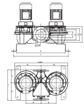 Насос DAB DCP-G 65-4100/A/BAQE/7,5 - IE3