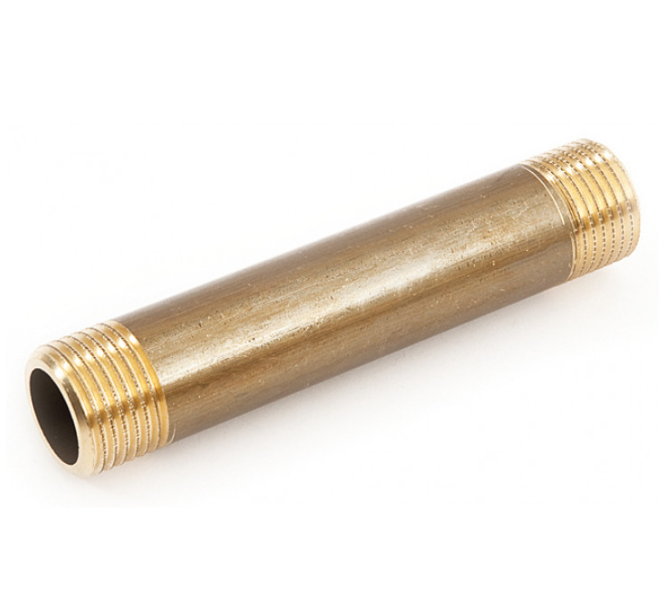 Удлинитель General Fittings 2600, резьба-резьба, нар., латунь, l=150, 1/2"-1/2"