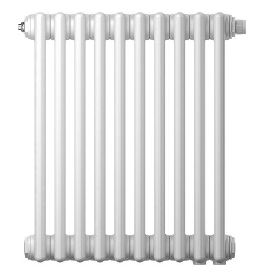 Радиатор трубчатый Zehnder Charleston Retrofit 2056, 30 сек.1/2 ниж.подк. RAL9016 (кроншт.в компл)