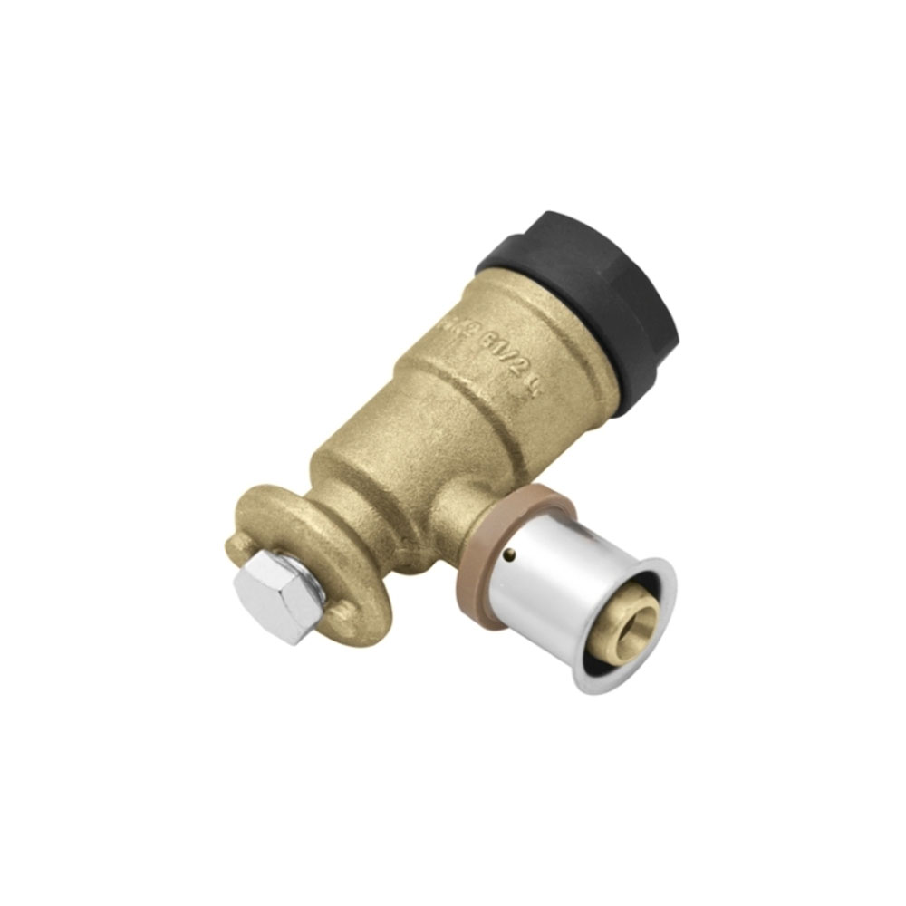 Отвод фиксируемый KAN-Therm Press 16х2/G1/2 c заглушкой