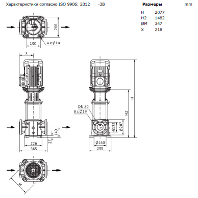 Насос Wilo HELIX FIRST V 5209-5/30/E/KS/400-50