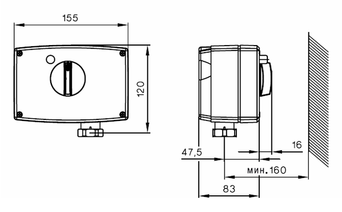 Электропривод Danfoss ARV 153 230В 3с/мм