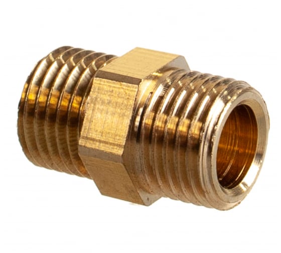 Ниппель 1/4", латунный