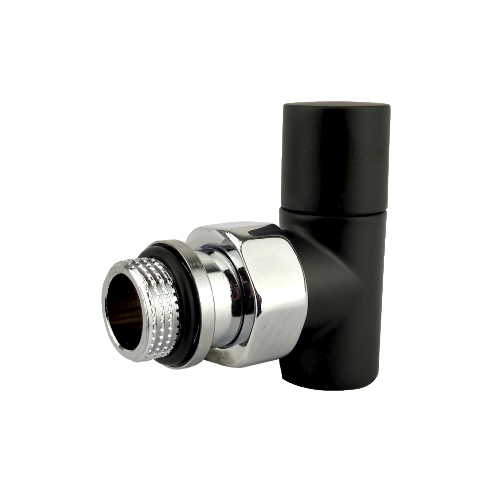 Вентиль угловой SR Rubinetterie Tondera Light ручной 1/2" черный матовый