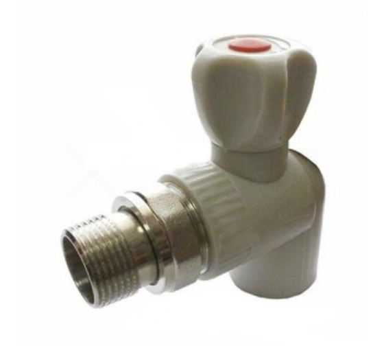 Кран шаровой Valfex PP-R сер Дн20х1/2" НР угл д/рад