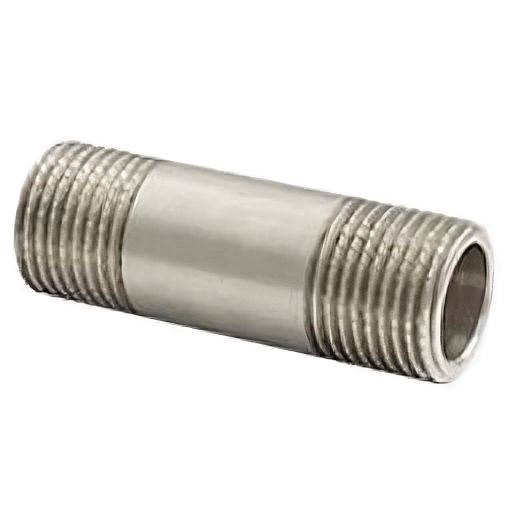 Бочонок латунный Ду15 НР L=60мм никель VALFEX VF.652.N.012.060