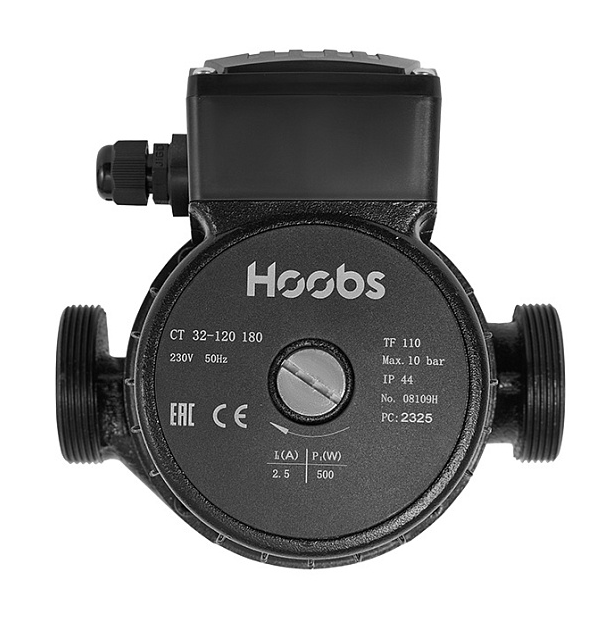Насос циркуляционный Hoobs CT 32-120 180мм 500Вт 1x230В 50Гц (с гайками, чугун)