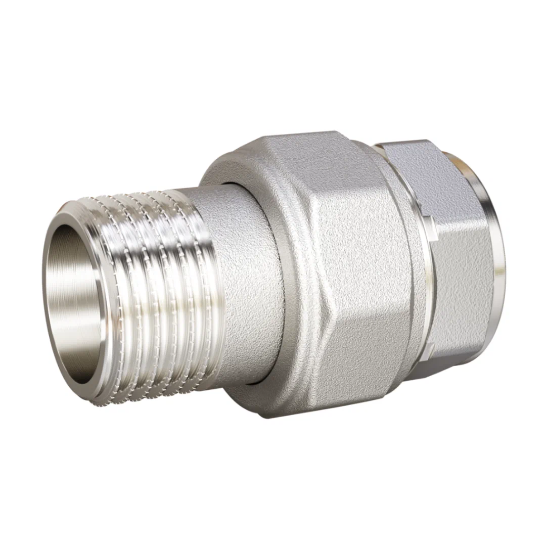 Сгон разъемный (американка) LD Pride DN40 (1 1/2") ВР/НР латунь никель с биркой