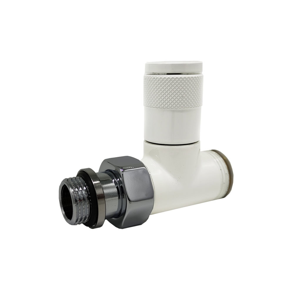 Прямой вентиль SR Rubinetterie Tondera ручная регулировка 1/2"х3/4" E белый