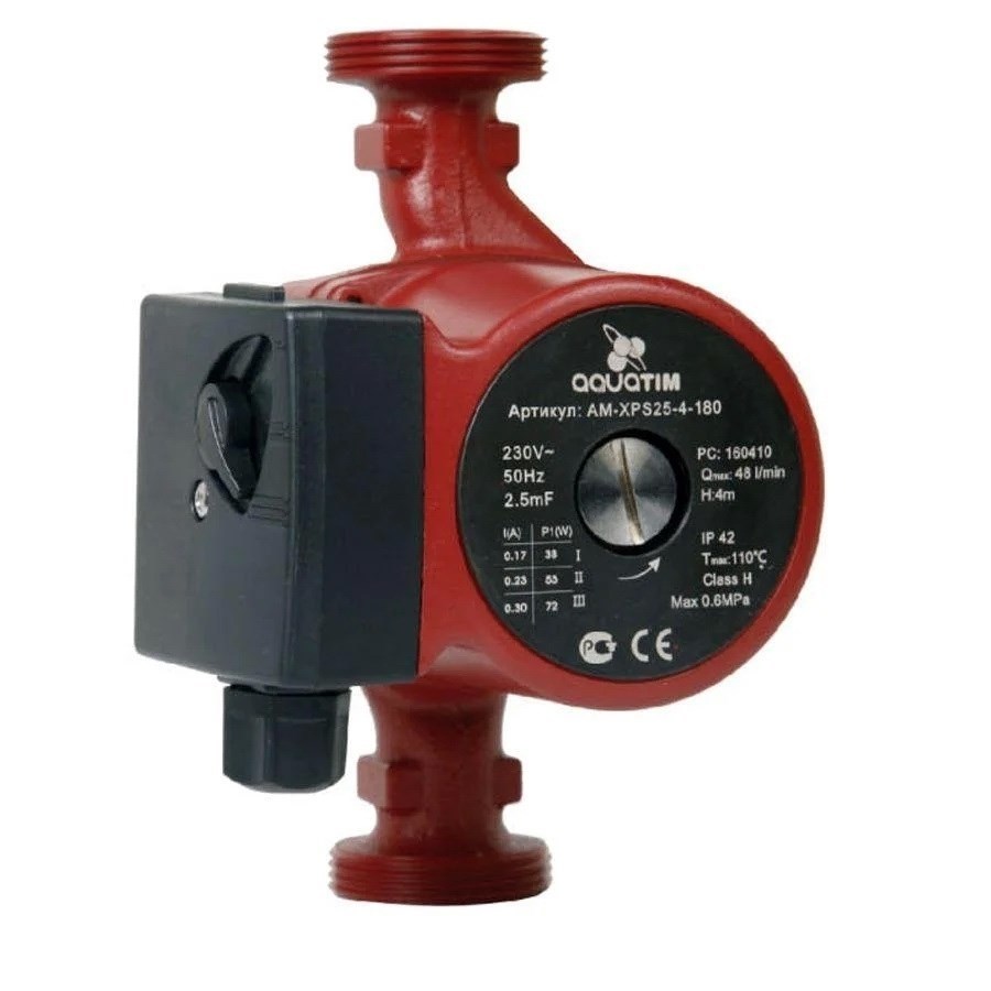 Циркуляционный насос Aquatim AM-XPS25-8-180 8 м, 1 1/2", 180 мм