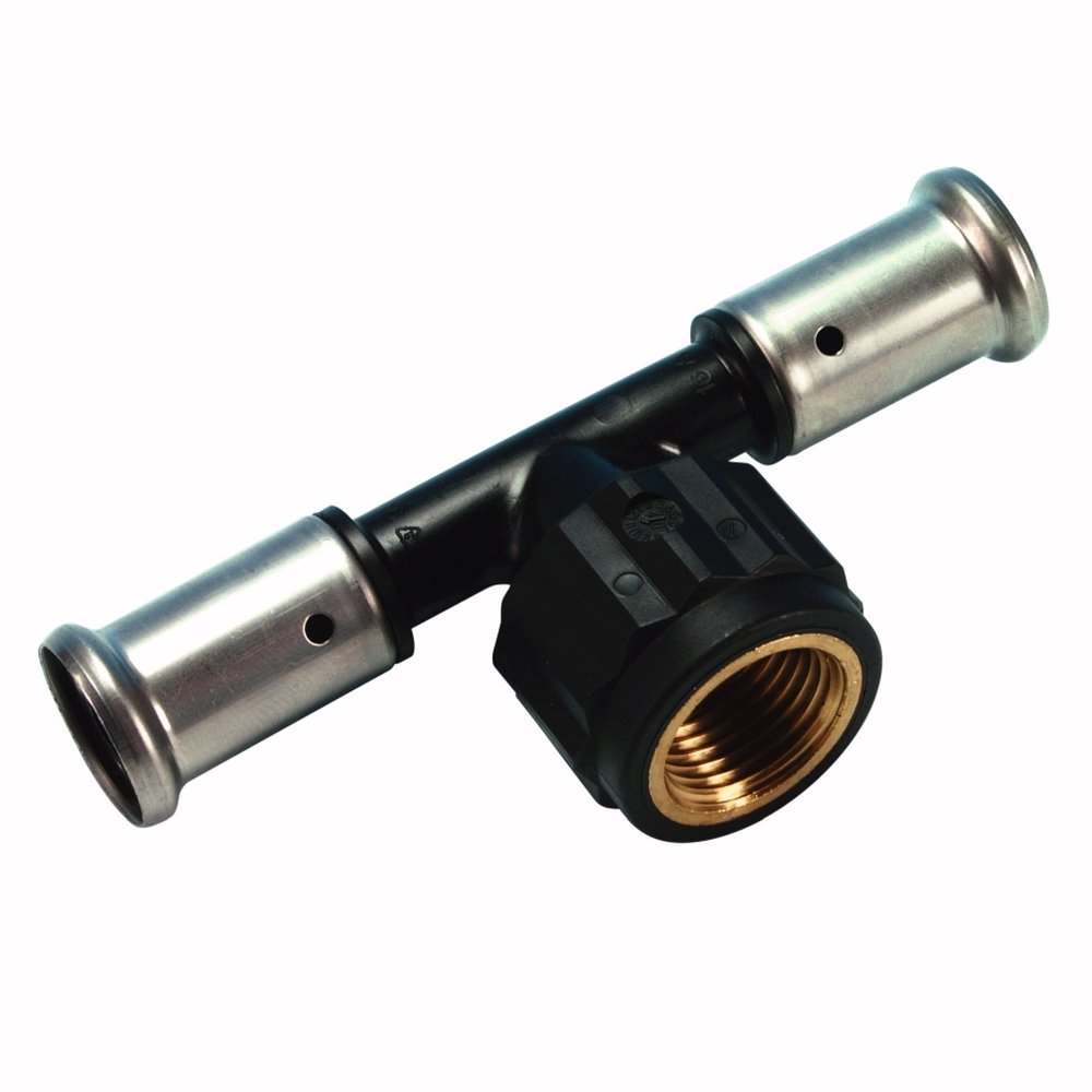 Тройник 20-3/4"-20 Henco PK 13 пресс-резьба вн. PVDF