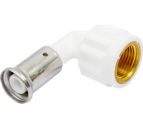 Угольник 90° 16-1/2", Henco PKW, 6, пресс-резьба, вн., PVDF 6PKW-1604BP