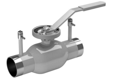 Кран шаровой регулирующий DN.ru BVR3232 (1pc) SP-W-H Ду50 Ру40 нержавеющая сталь 316, стандартнопроходной, под приварку, с рукояткой, с ниппелями