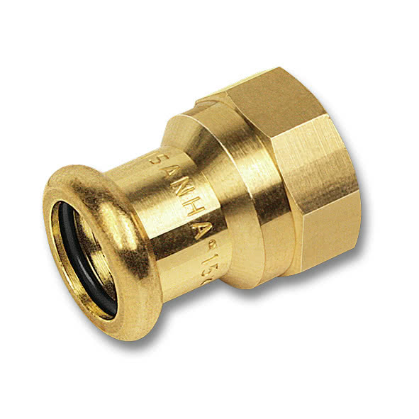 Переходник Sanha 8000 28-3/4" пресс-резьба внутренняя бронза