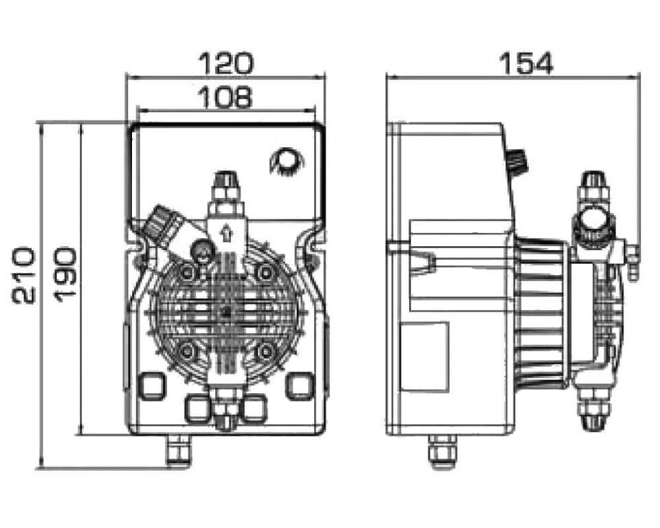 Насос DLX PH-RX-CL/M 5-7 230V PVDF (5-7/6-5/8-2)