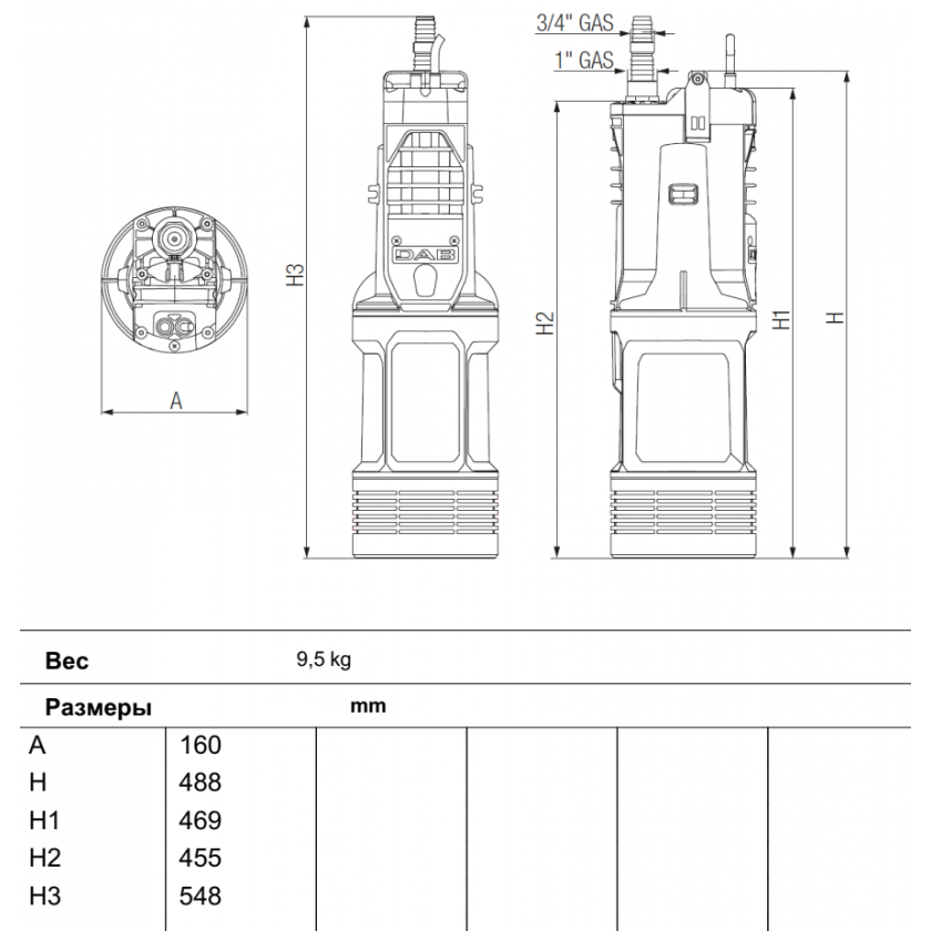 Насос DAB DIVERTRON Х 650