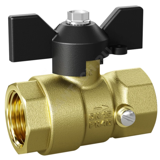 Шаровой кран LD д/ман лат Pride G1/2"-М20х1,5 Ру40 м/м шар баб LD 44.342.15.20
