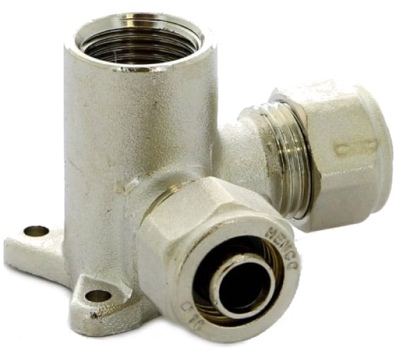 Водорозетка 16-1/2"-16, Henco A, 7, обжим-резьба, вн., латунь, угловая 7-160416