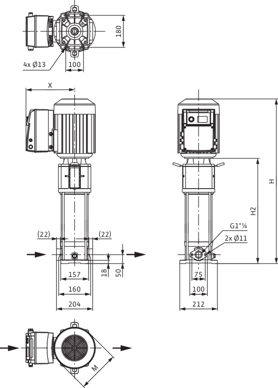 Насос Wilo HELIX VE 606-1/16/E/S