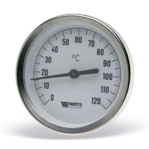 Термометр WATTS биметаллический, тип F+R801, T 100/100 Ду100