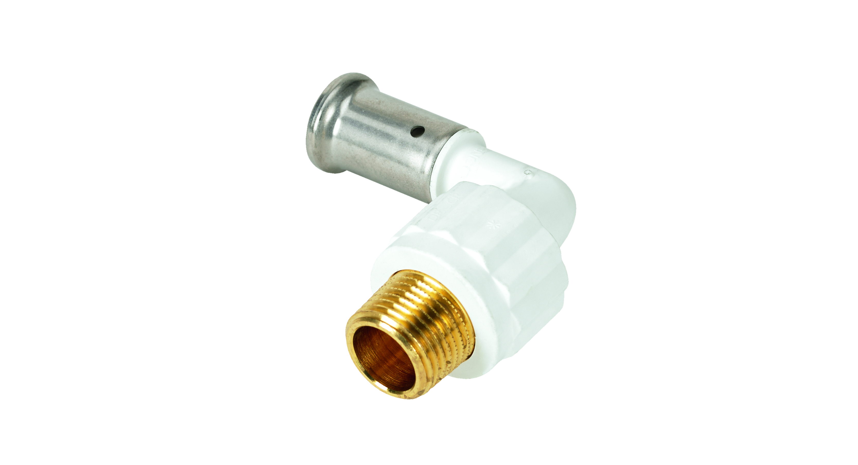 Угольник 90° 16-1/2", Henco PKW, 5, пресс-резьба, нар., PVDF