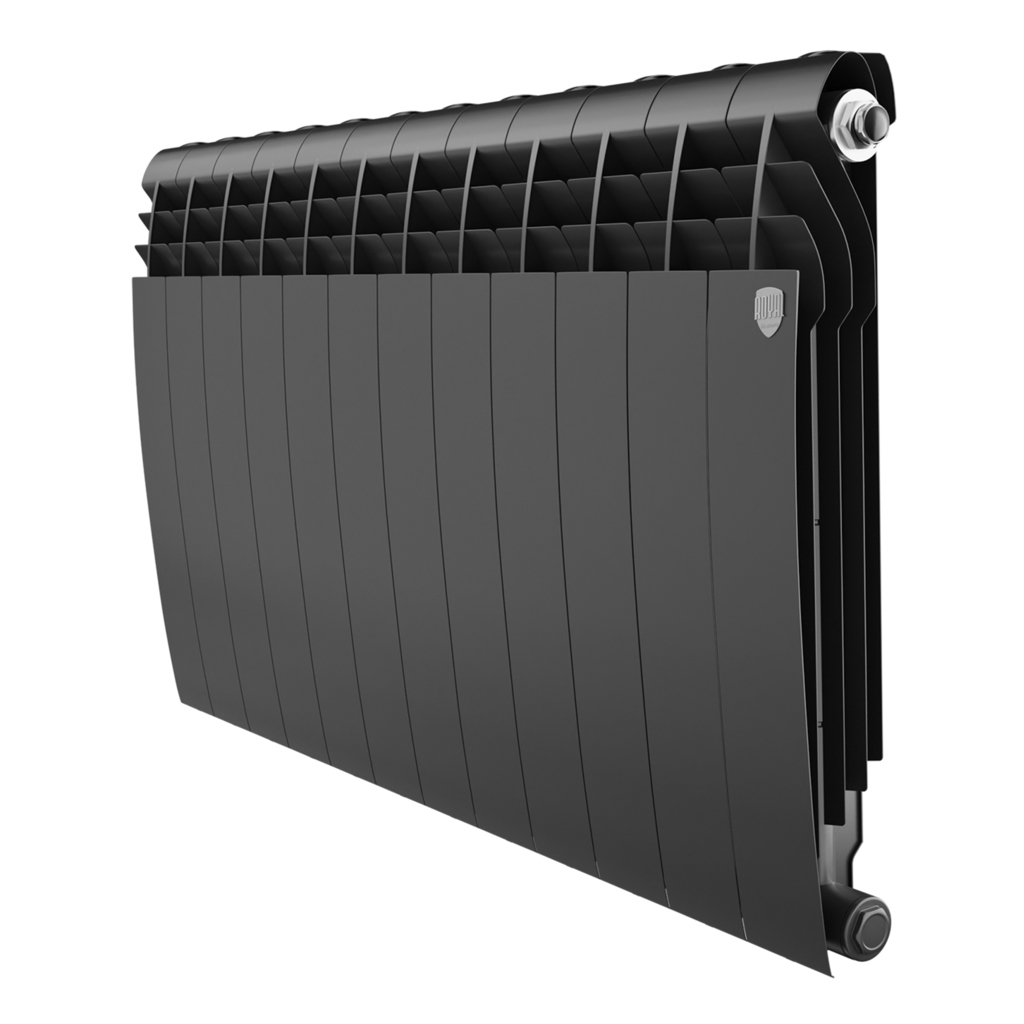 Радиатор биметаллический Royal Thermo BiLiner 500 /Noir Sable (черный) (10 секций)  500 мм