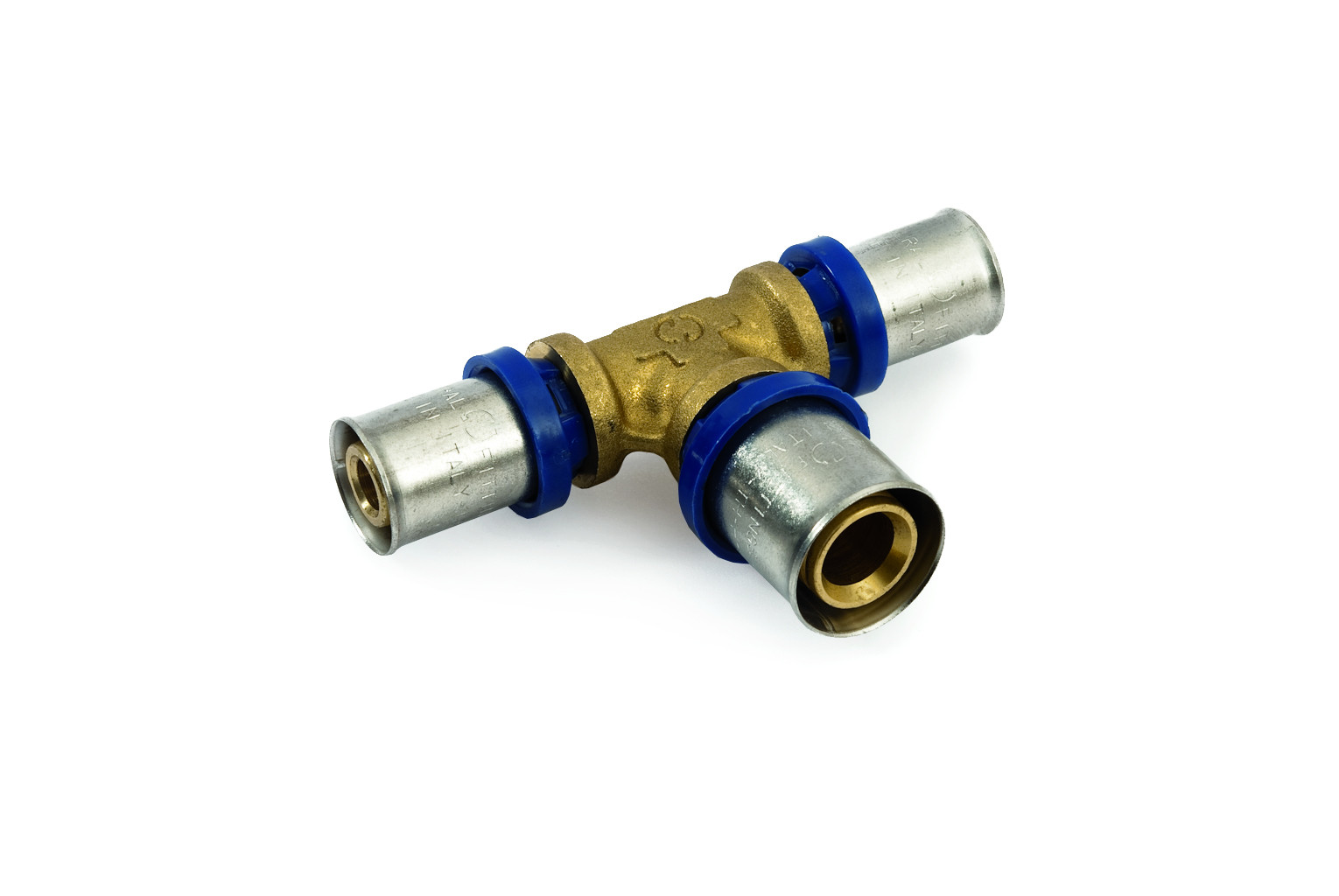 Тройник 32-32-32, General Fittings 5T00, 10, пресс-пресс, латунь