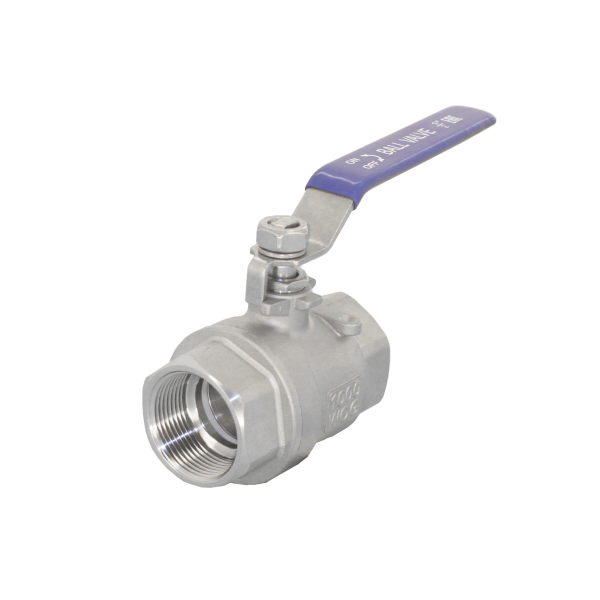 Кран шаровой Newkey муфтовый двусоставной нержавеющий (2PC)  AISI316 DN20 (3/4")  (CF8M)  PN63