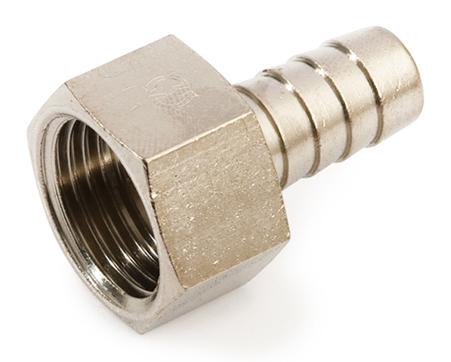 Переходник 16-1/2" General Fittings 2600, штуцер-резьба, вн., латунь никелированная