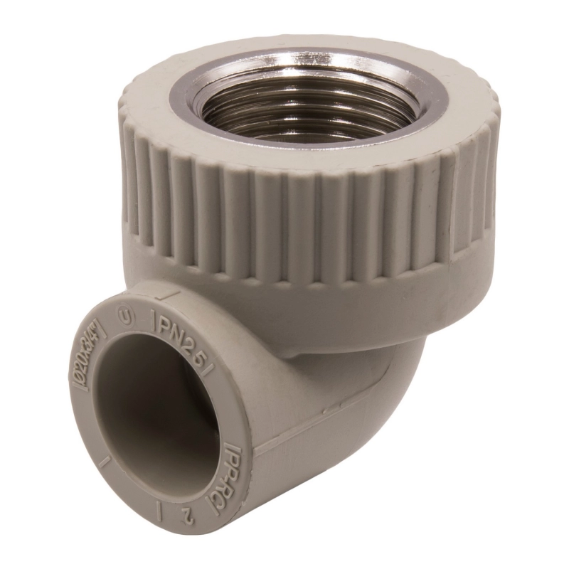 Уголок комб. вн 20х3/4'' EVER® plast серый