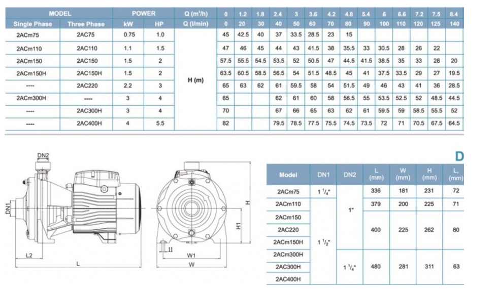 Насос LEO 2AC220
