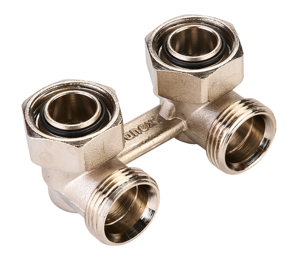 Узел подключения запорный Sanext , 3/4"х3/4", угловой, евроконус