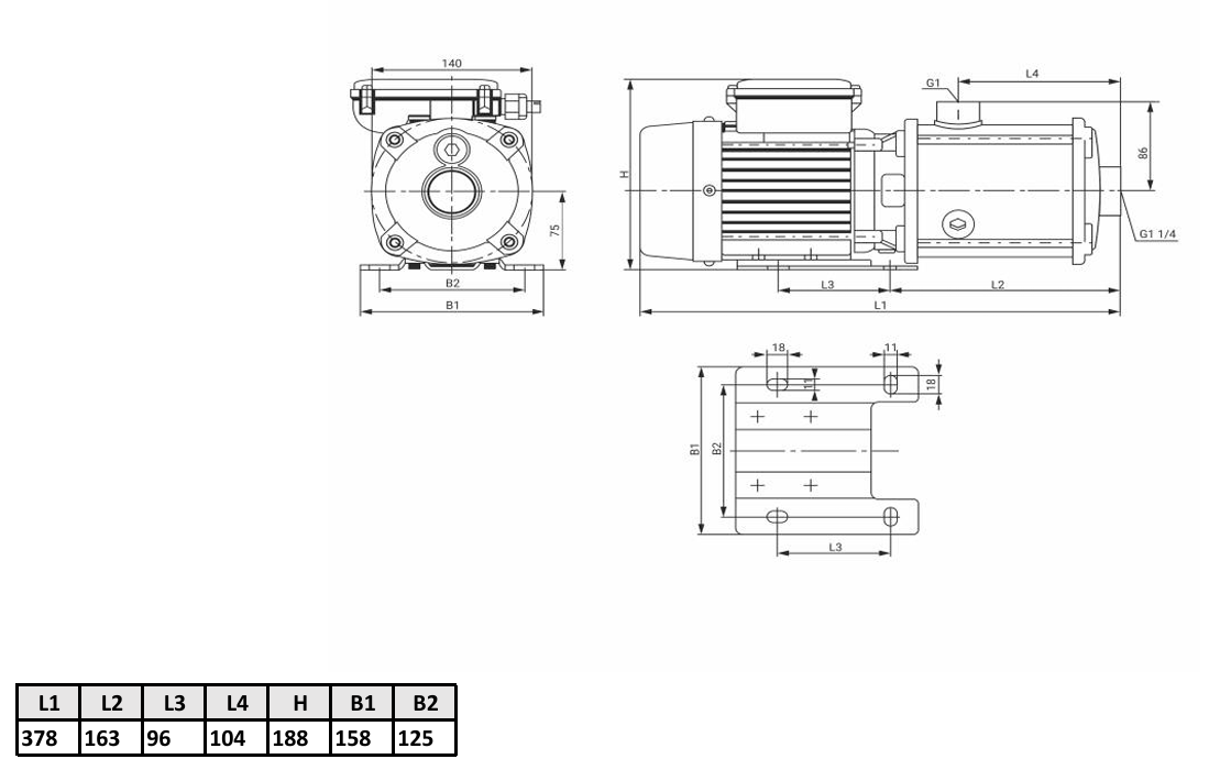 Многоступенчатый насос Wellmix CMI 4-50T-BQCE (3х380В, 0,75кВт)
