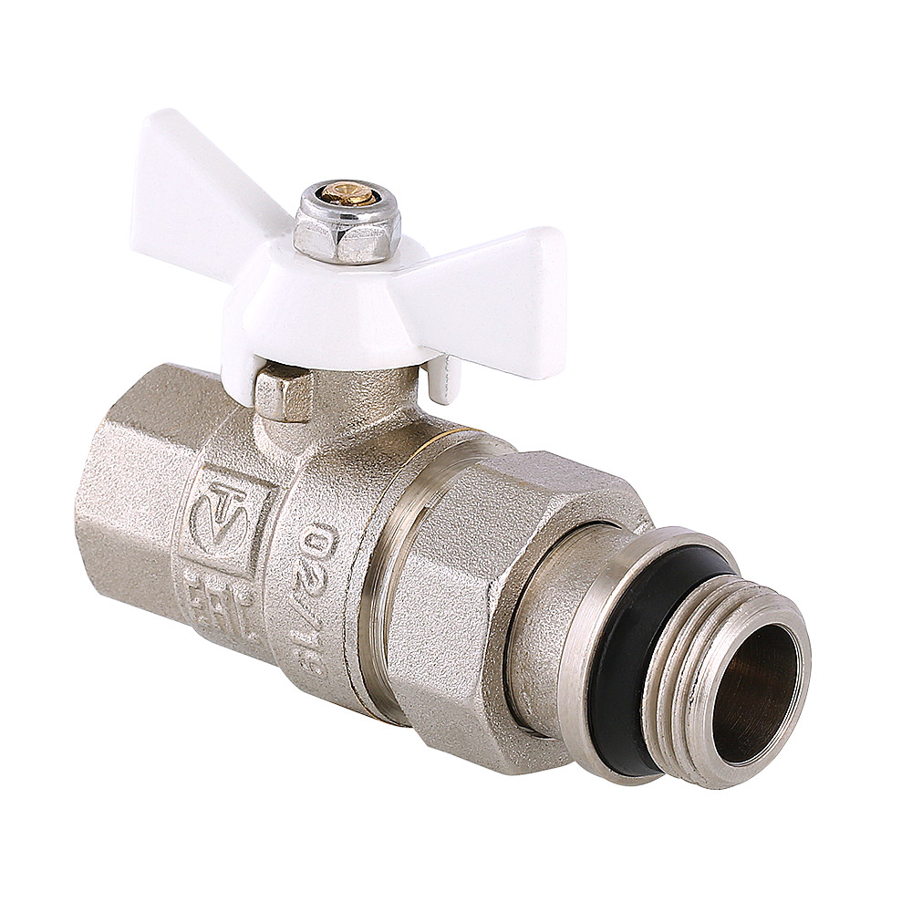 Кран шаровой VALTEC BASE с полусгоном и дополнительным уплотнением VT.227.NRW.04