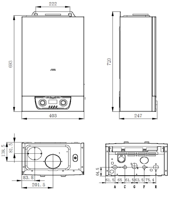 Котел газовый настенный Mizudo GB M20T 20 кВт