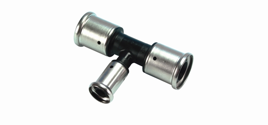 Тройник 32-26-32 Henco PK 10 пресс-пресс PVDF
