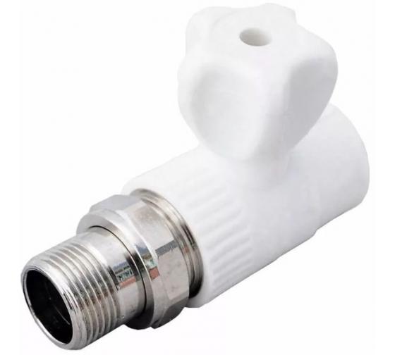 Кран шаровой Valfex PPR для радиатора ПРЯМОЙ Ø-25x3/4" (50/10)