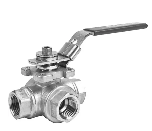 Кран шаровой 1/4" 3WAYT316-PPM008
