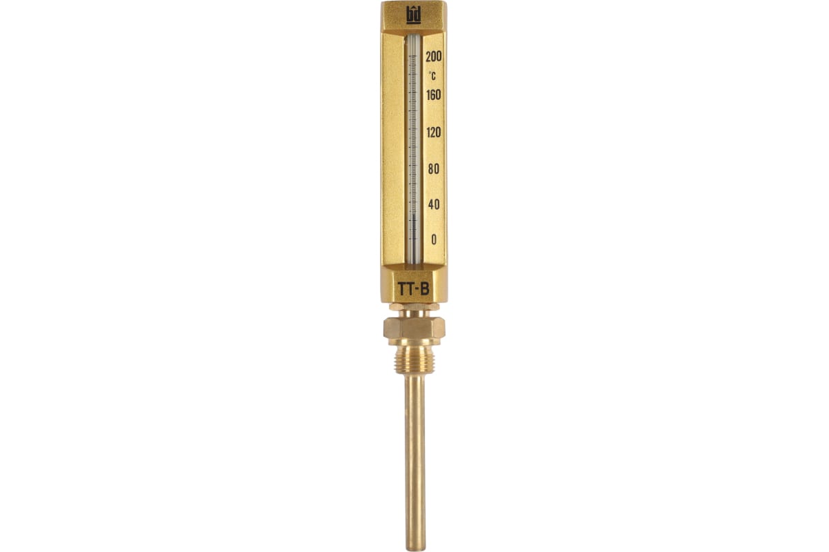 Термометр стеклянный прямой BD ТТ В БД 150/100, П11 (0-200C) G1/2