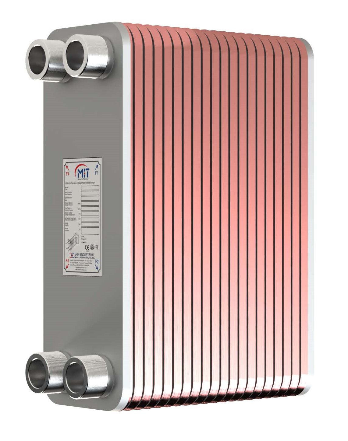 Пластинчатый паяный теплообменник MIT MB-05-80 (45 bar)