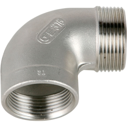 Угольник GENEBRE 0092 05, DN020 (3/4")  PN20, 90 град, корпус - AISI316 (CF8M)  НР-ВР