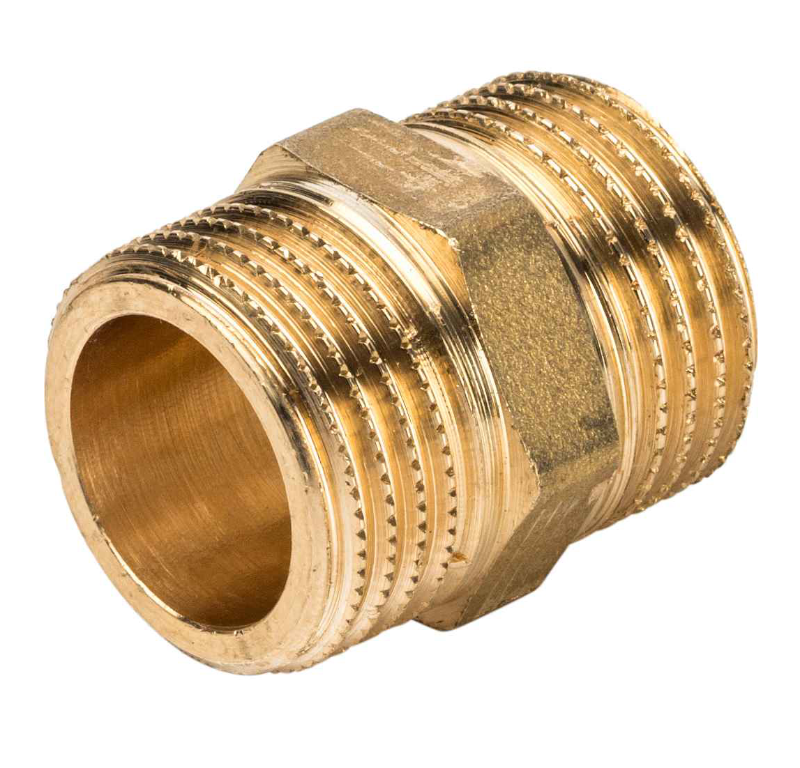 Ниппель General Fittings 2600 1/2"-1/2" латунь
